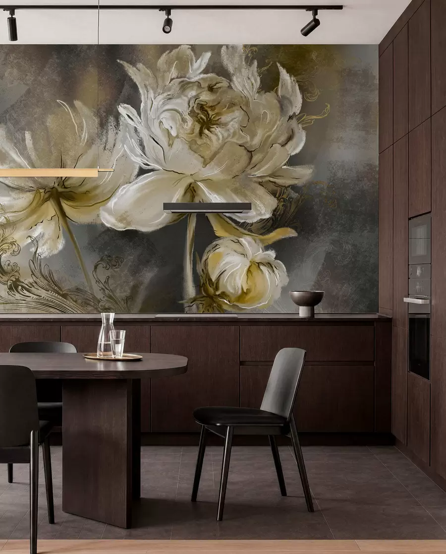 wall murals Винтаге цвеће на позадини текстуре u78738