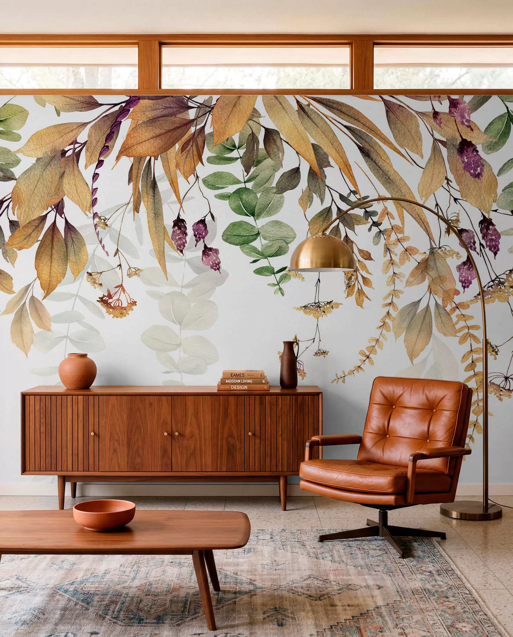wall murals Цветни оквир са јесењим лишћем u94198