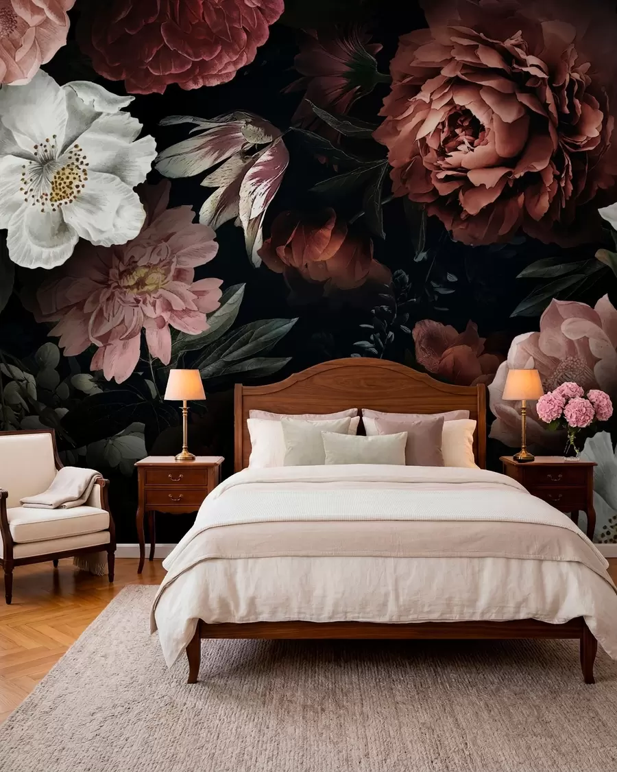 wall murals Дизајн ружа са ефектом акварела u94330