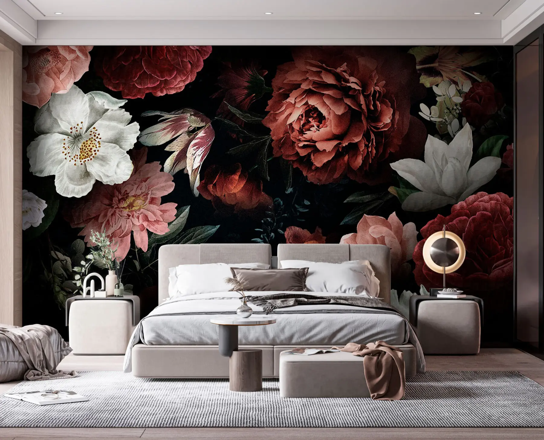 wall murals Дизајн ружа са ефектом акварела u94330
