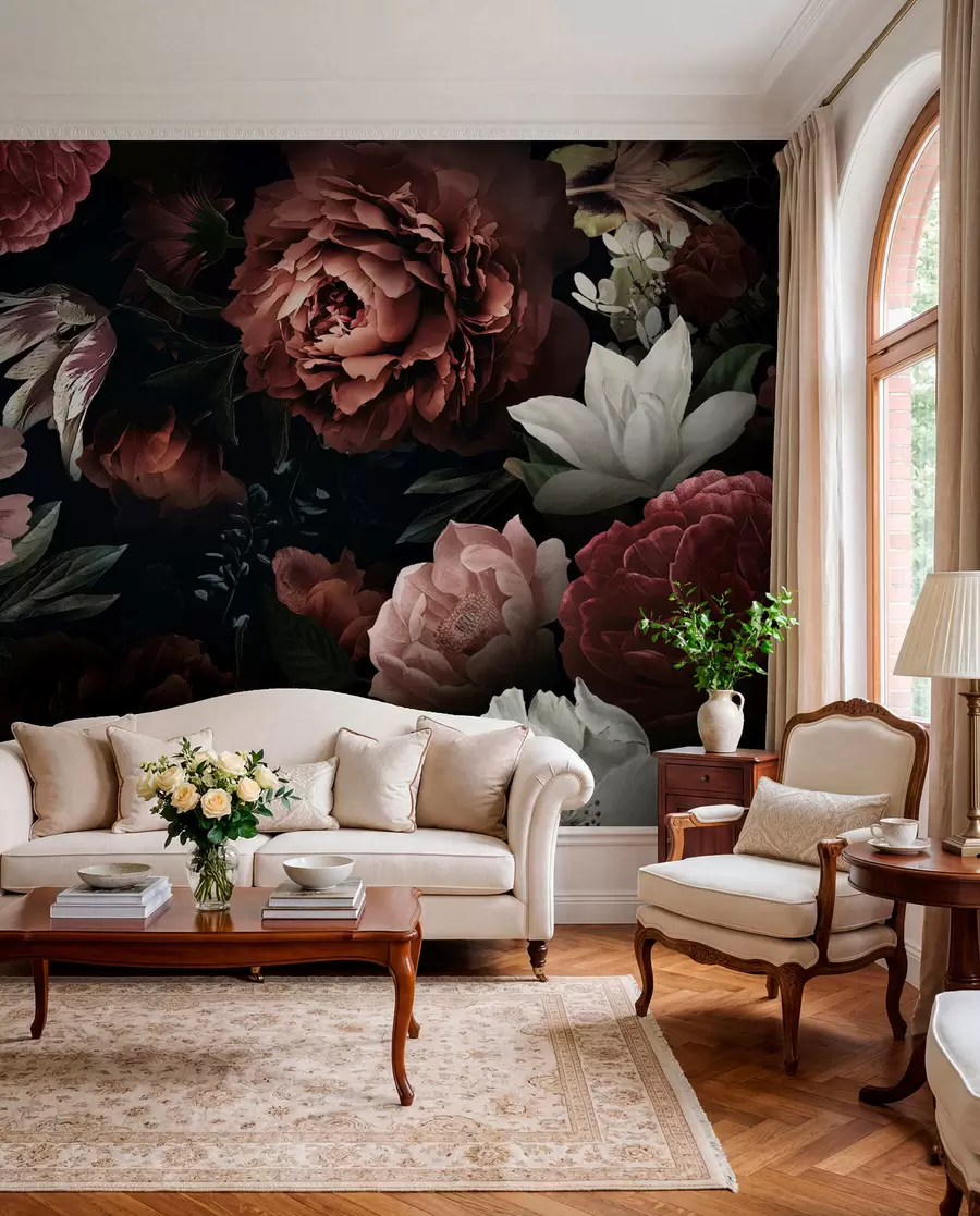 wall murals Дизајн ружа са ефектом акварела u94330