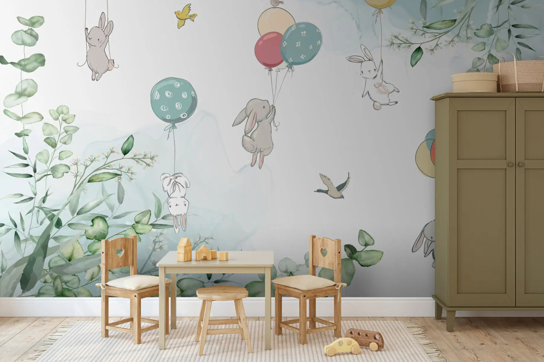 wall murals Бунни у балонима u94447