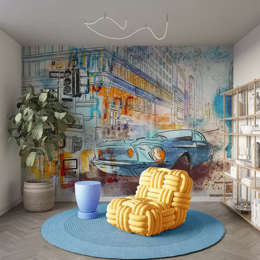 wall murals Графит машина u75814
