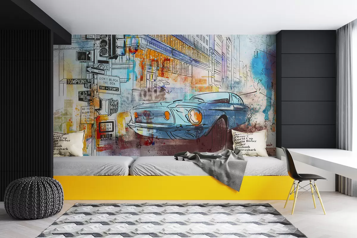 wall murals Графит машина u75814