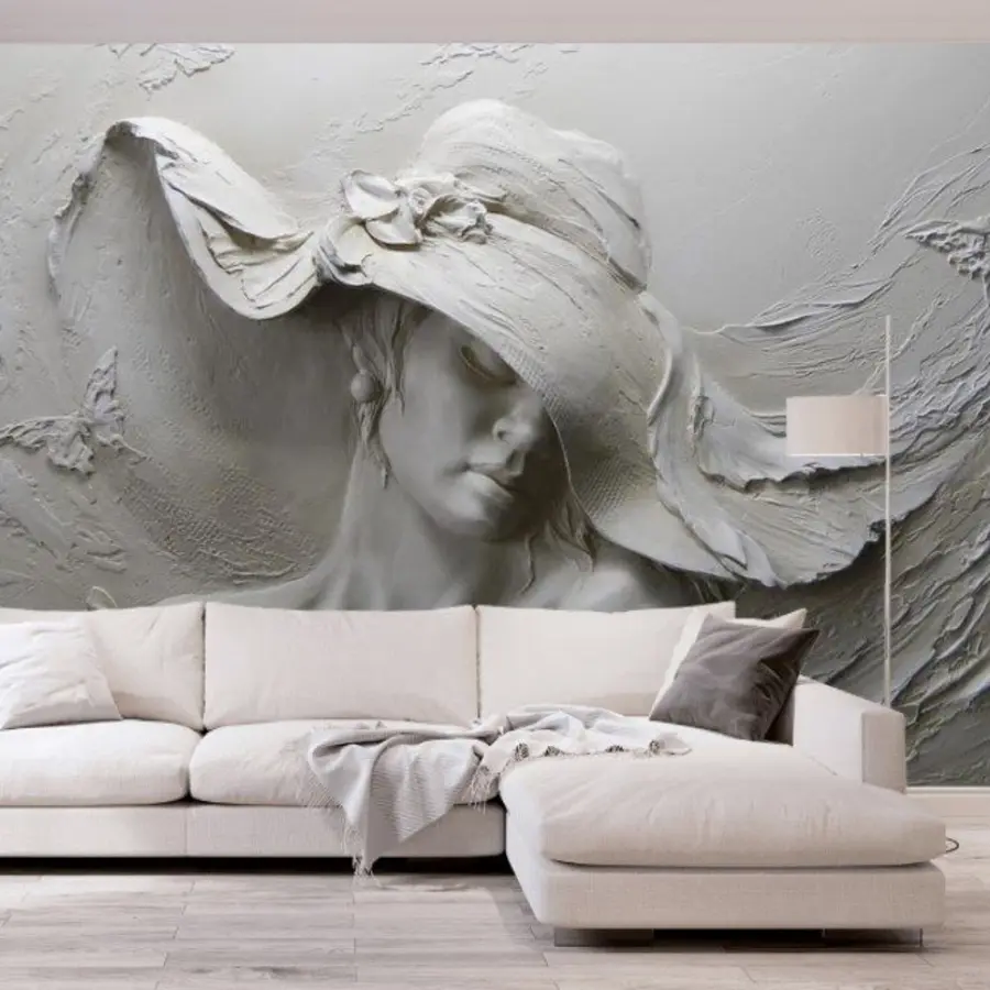 wall murals Жена у шеширу 3Д u62592