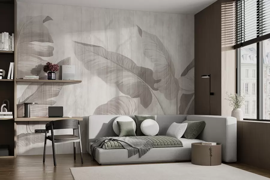 wall murals Тропски листови у стилу Грунге u00299
