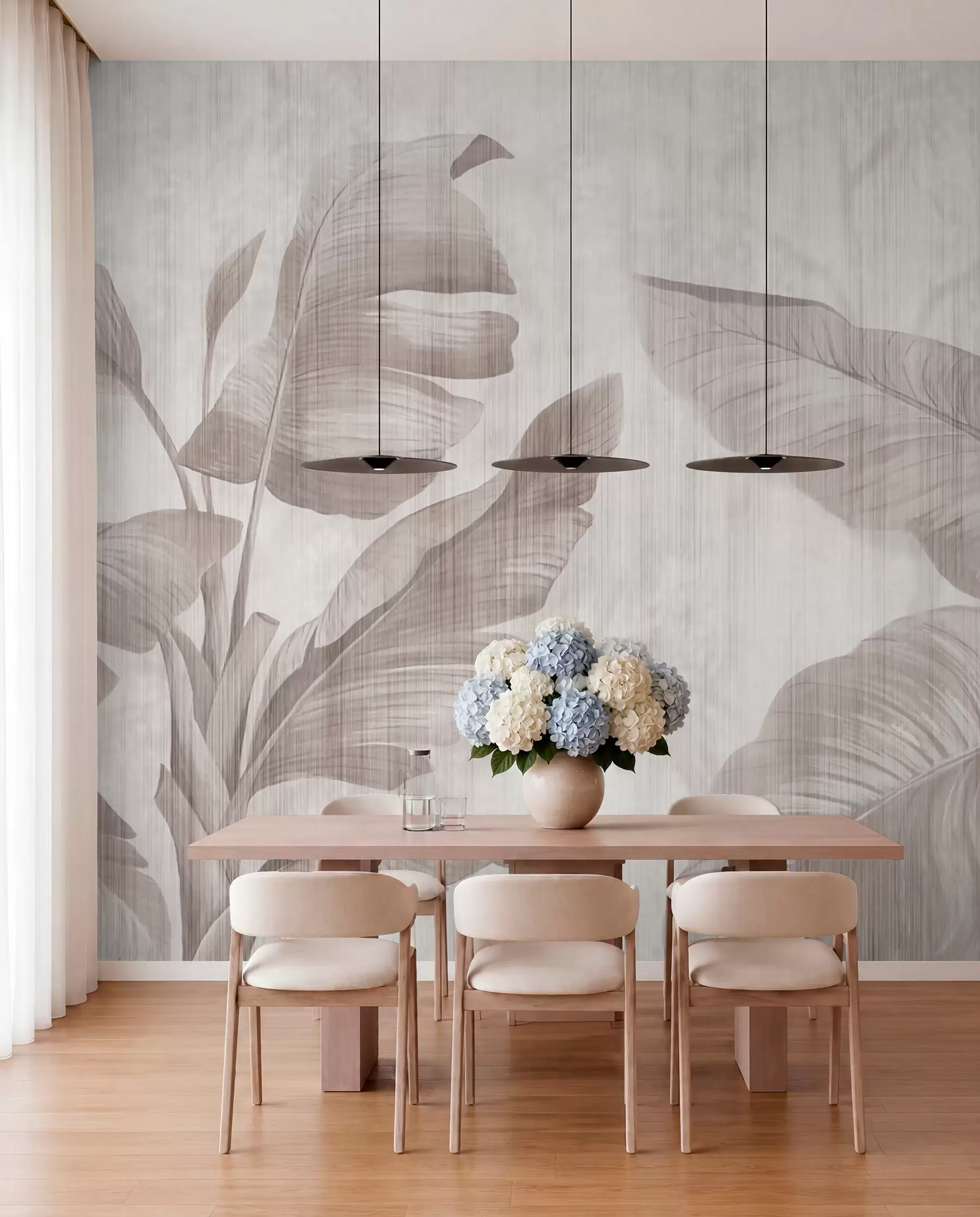 wall murals Тропски листови у стилу Грунге u00299