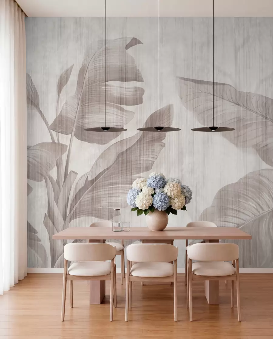 wall murals Тропски листови у стилу Грунге u00299