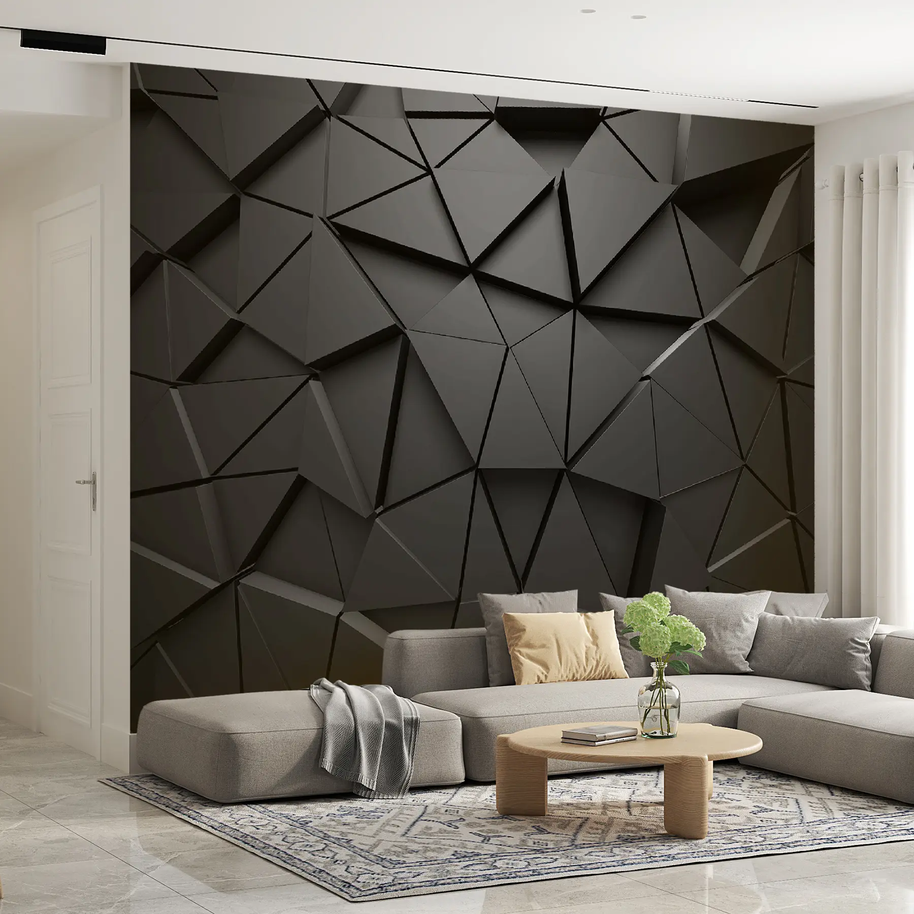 wall murals Графитни троуглови u03062