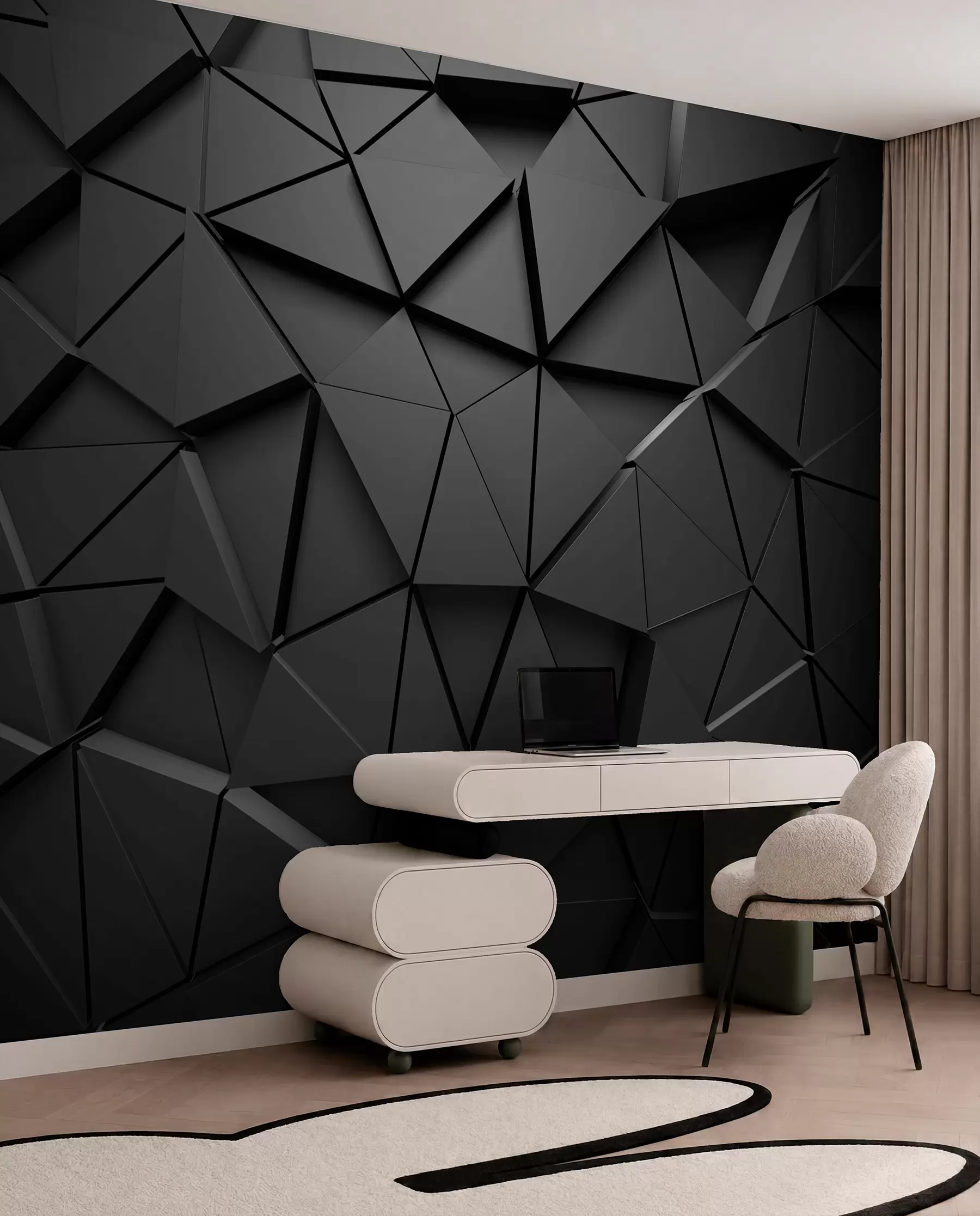 wall murals Графитни троуглови u03062