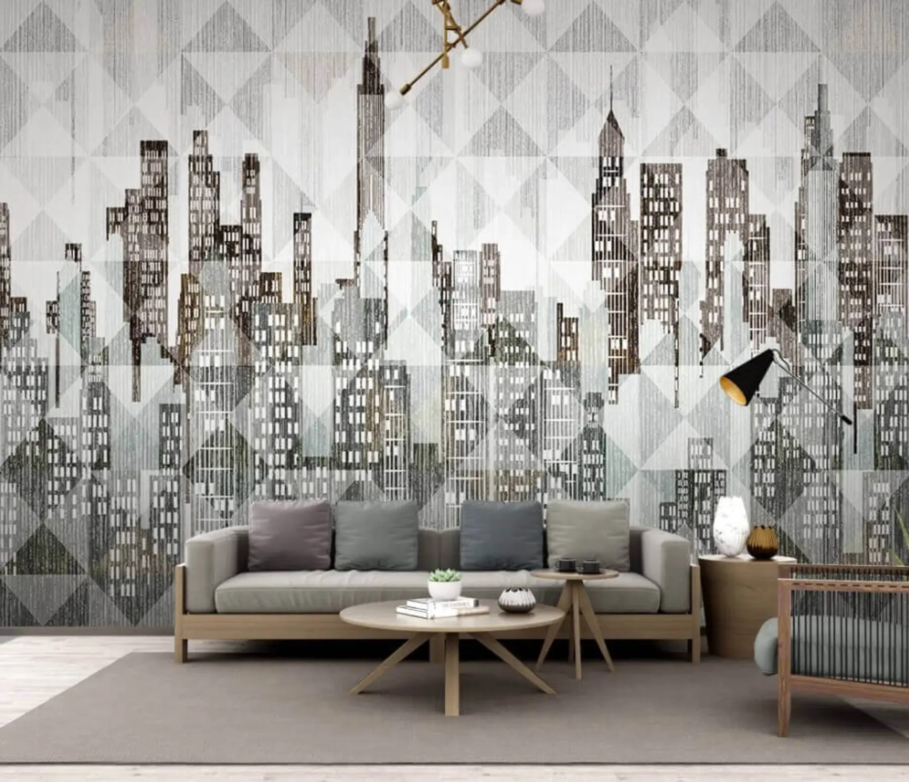 wall murals Уметност, небодер и фонт u04526