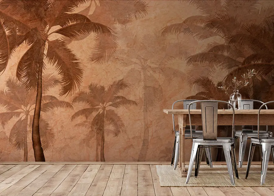 wall murals Сепиа палм u94404