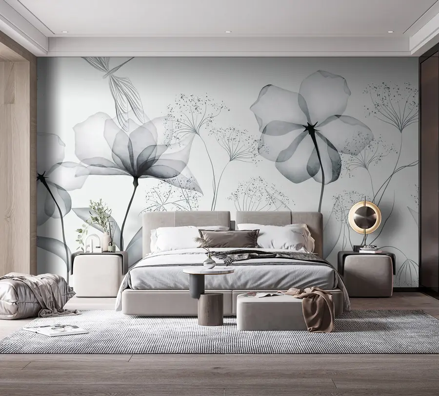 wall murals Цвеће и биљке у стилу акварела u94319