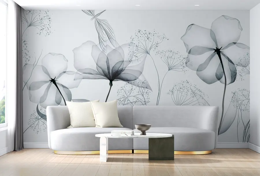 wall murals Цвеће и биљке у стилу акварела u94319