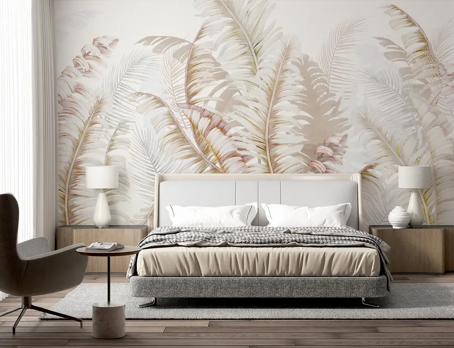 wall murals тропско лишће u94469