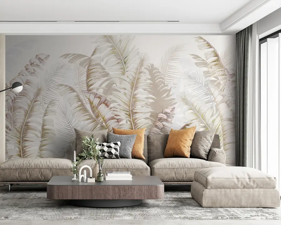 wall murals тропско лишће u94469