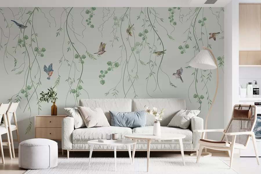 wall murals Подружнице са птицама, Цхиноисерие u94493