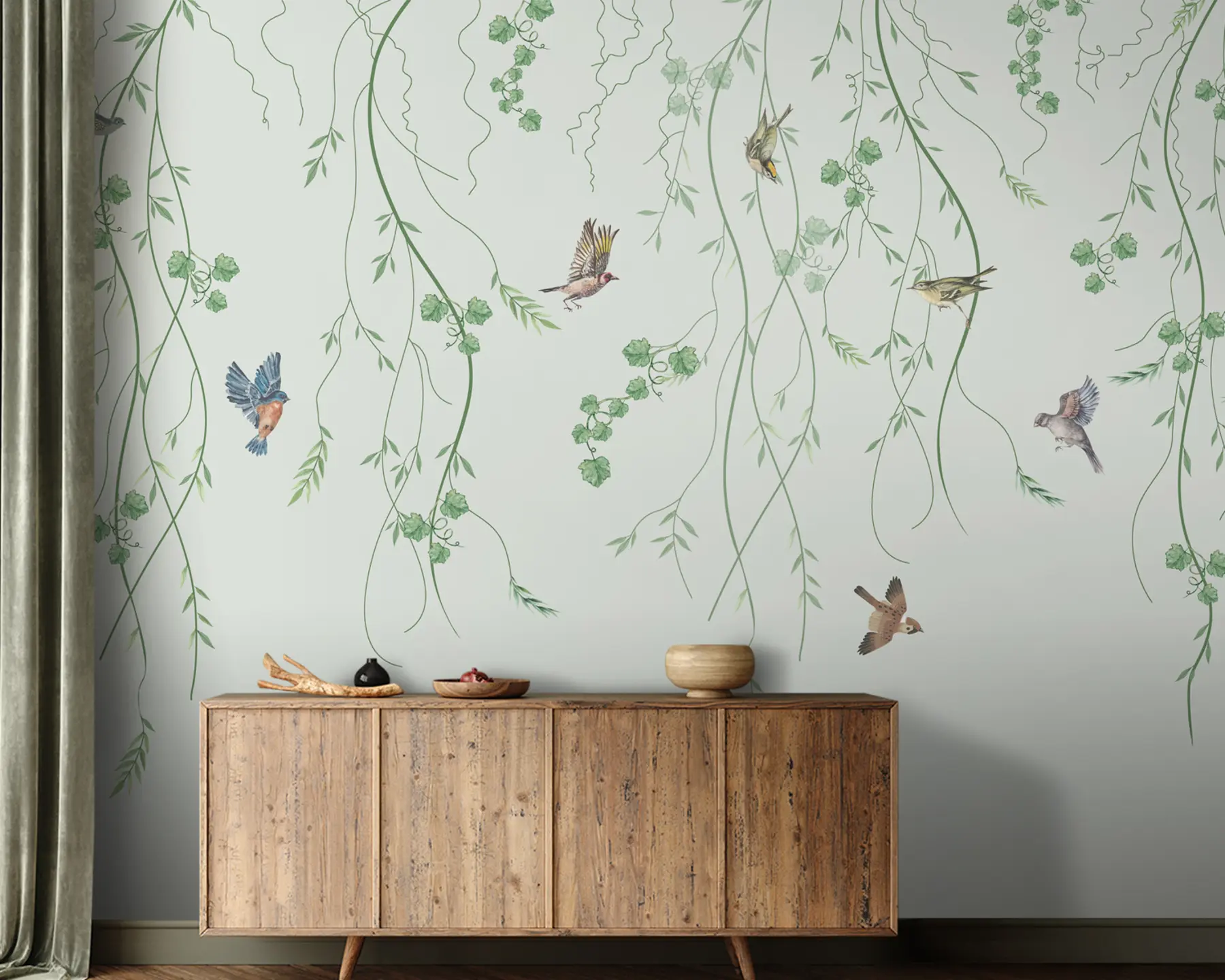 wall murals Подружнице са птицама, Цхиноисерие u94493