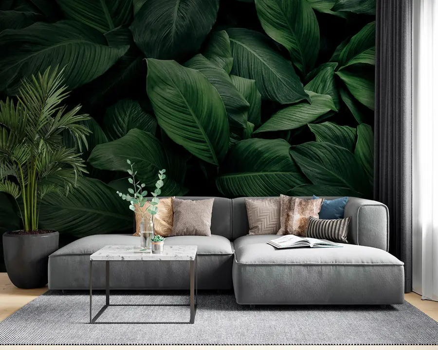 wall murals Апстрактно тропско лишће u75827