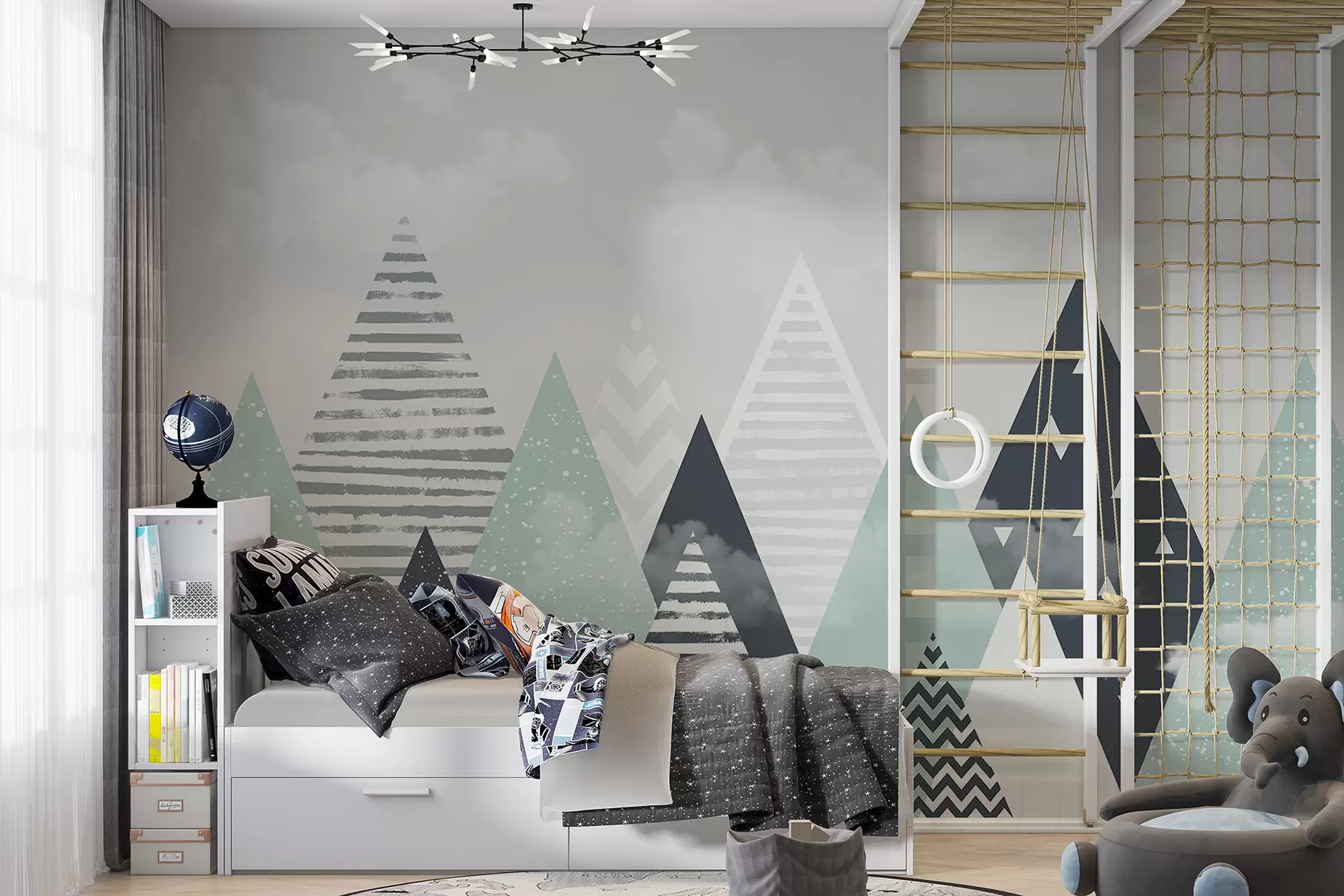 wall murals Скандинавске планине за дечију собу u94604