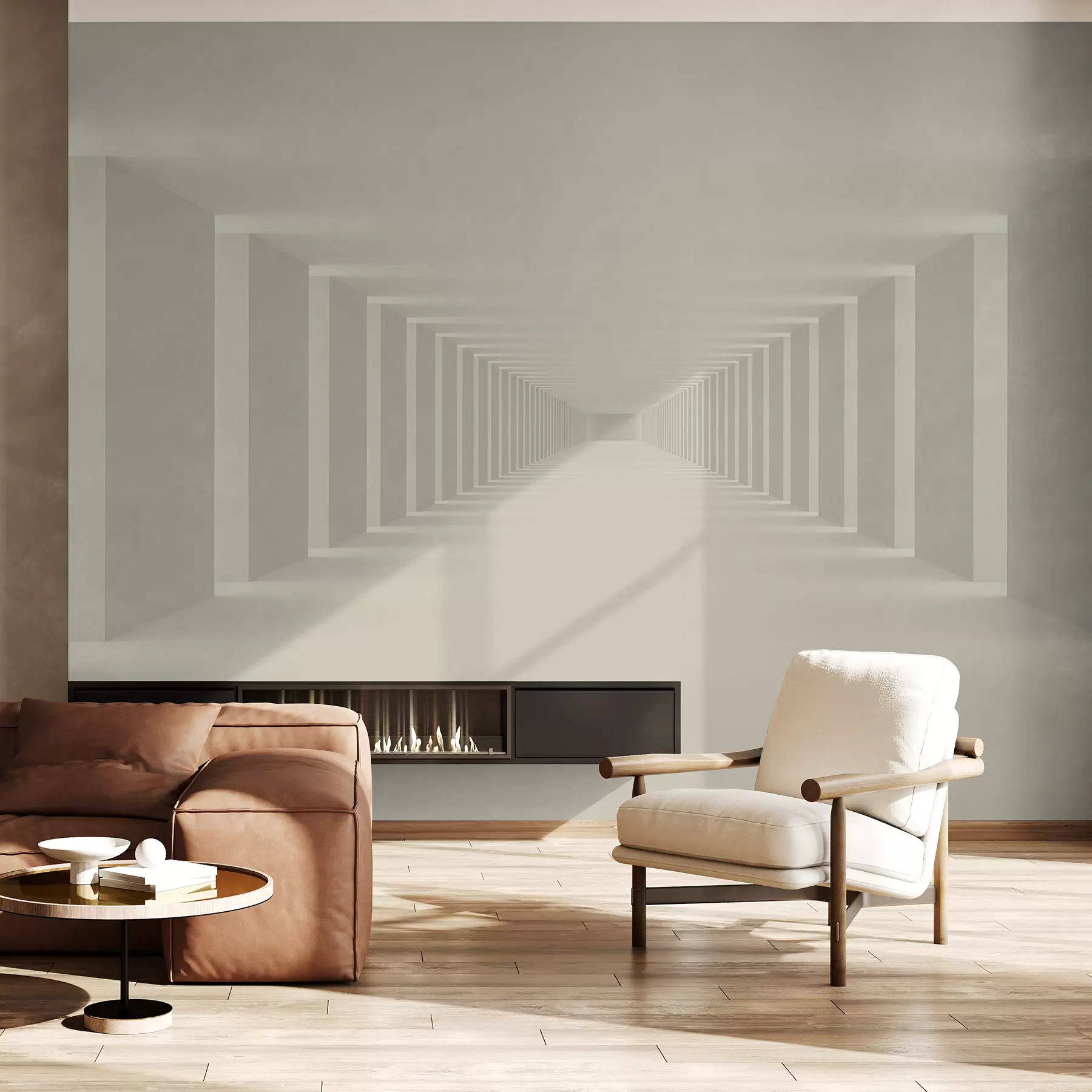 wall murals Бела празна лагана соба u95066