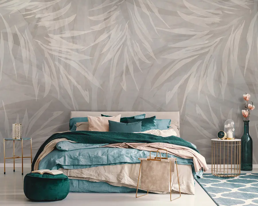 wall murals Лишће на пастелској позадини u95013