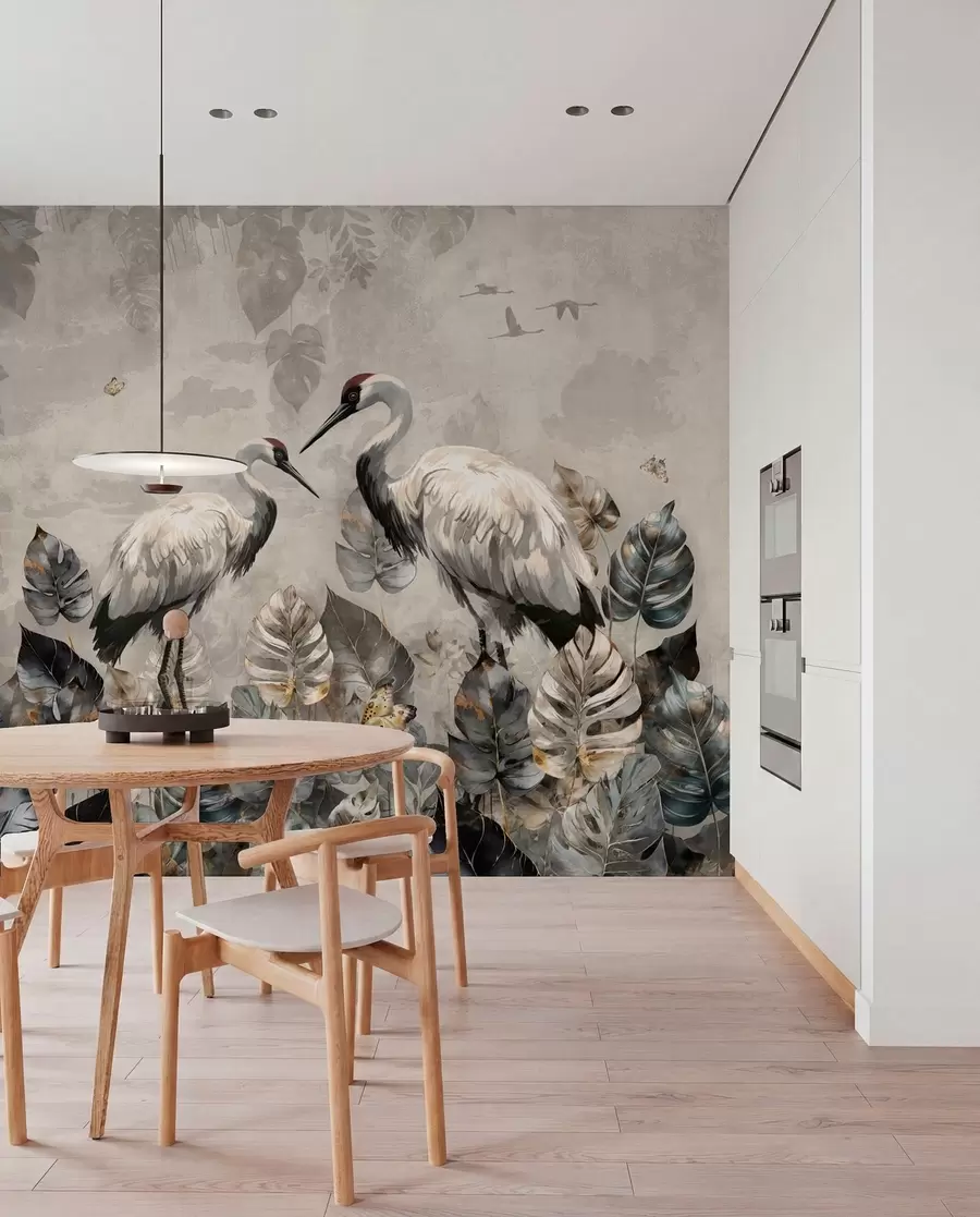 wall murals Две дизалице на грунге текстуру u94625