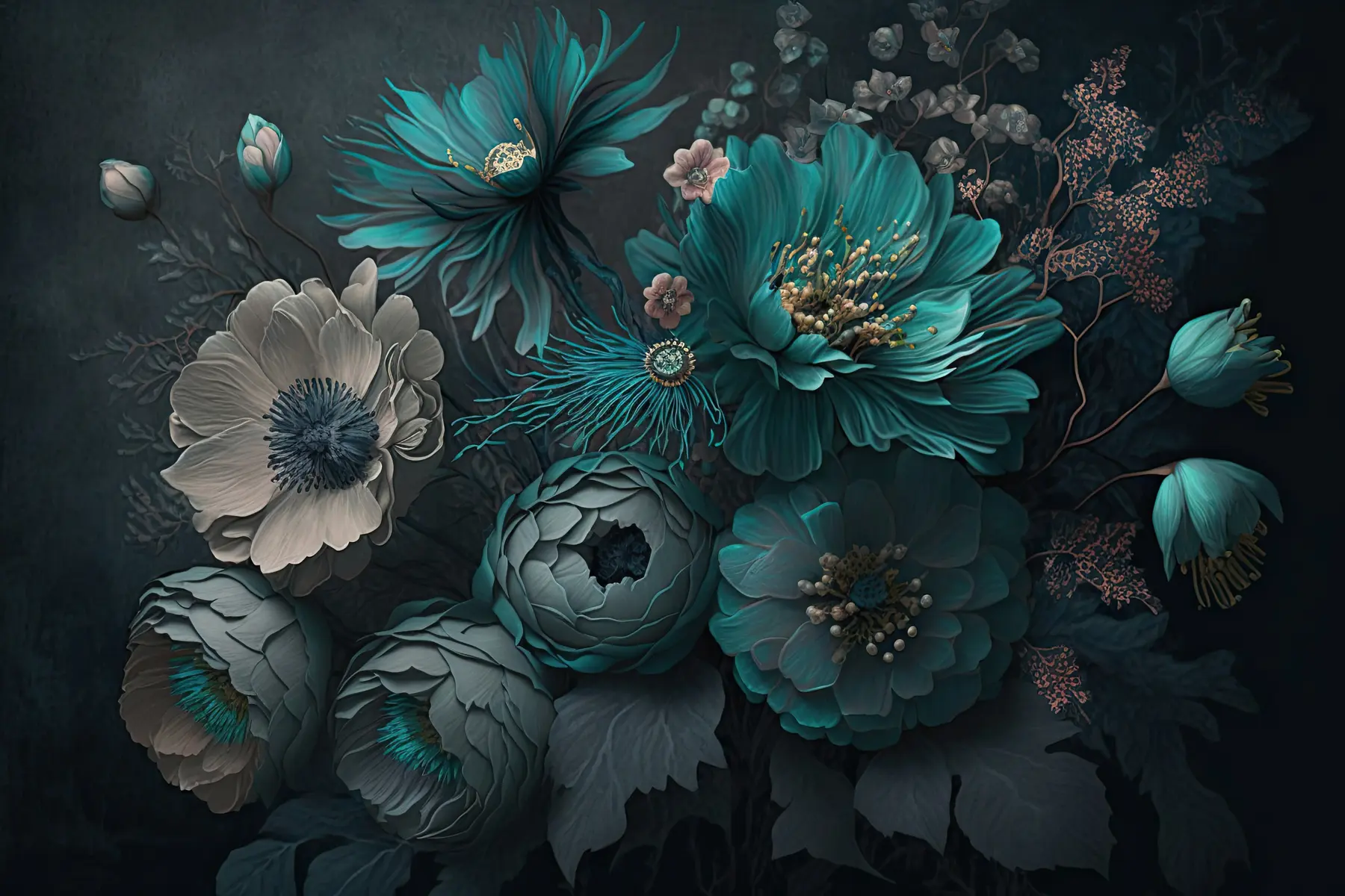 wall murals Јутарње цвеће u75405