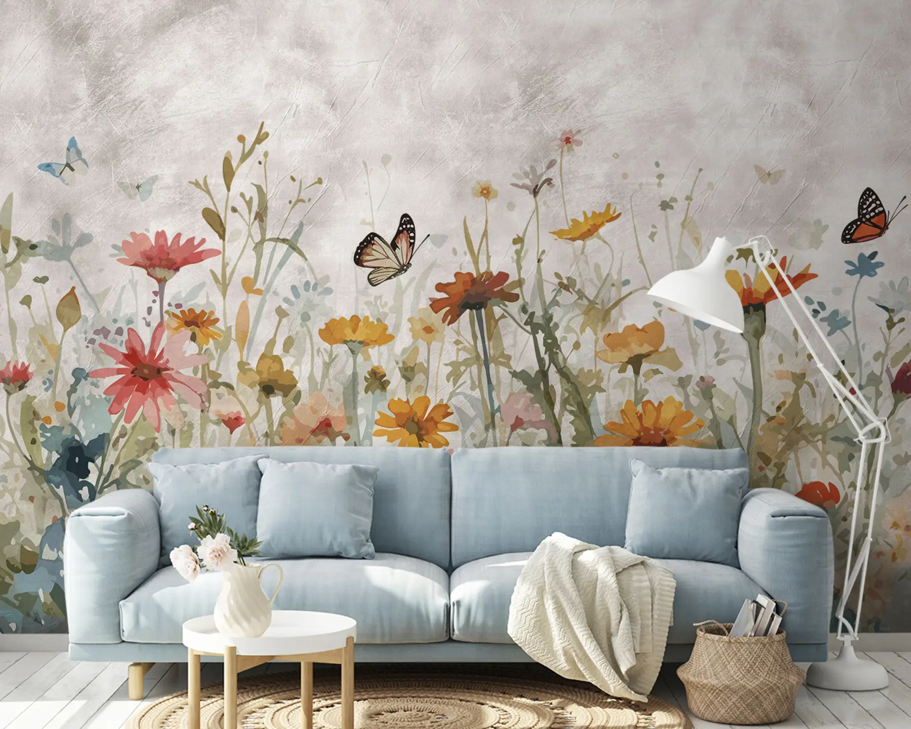 wall murals Водене плоче и лептири u95406