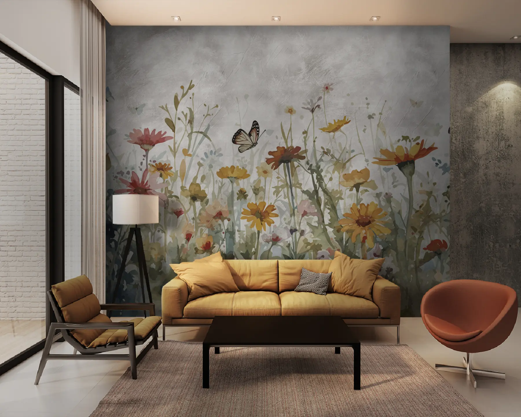 wall murals Водене плоче и лептири u95406