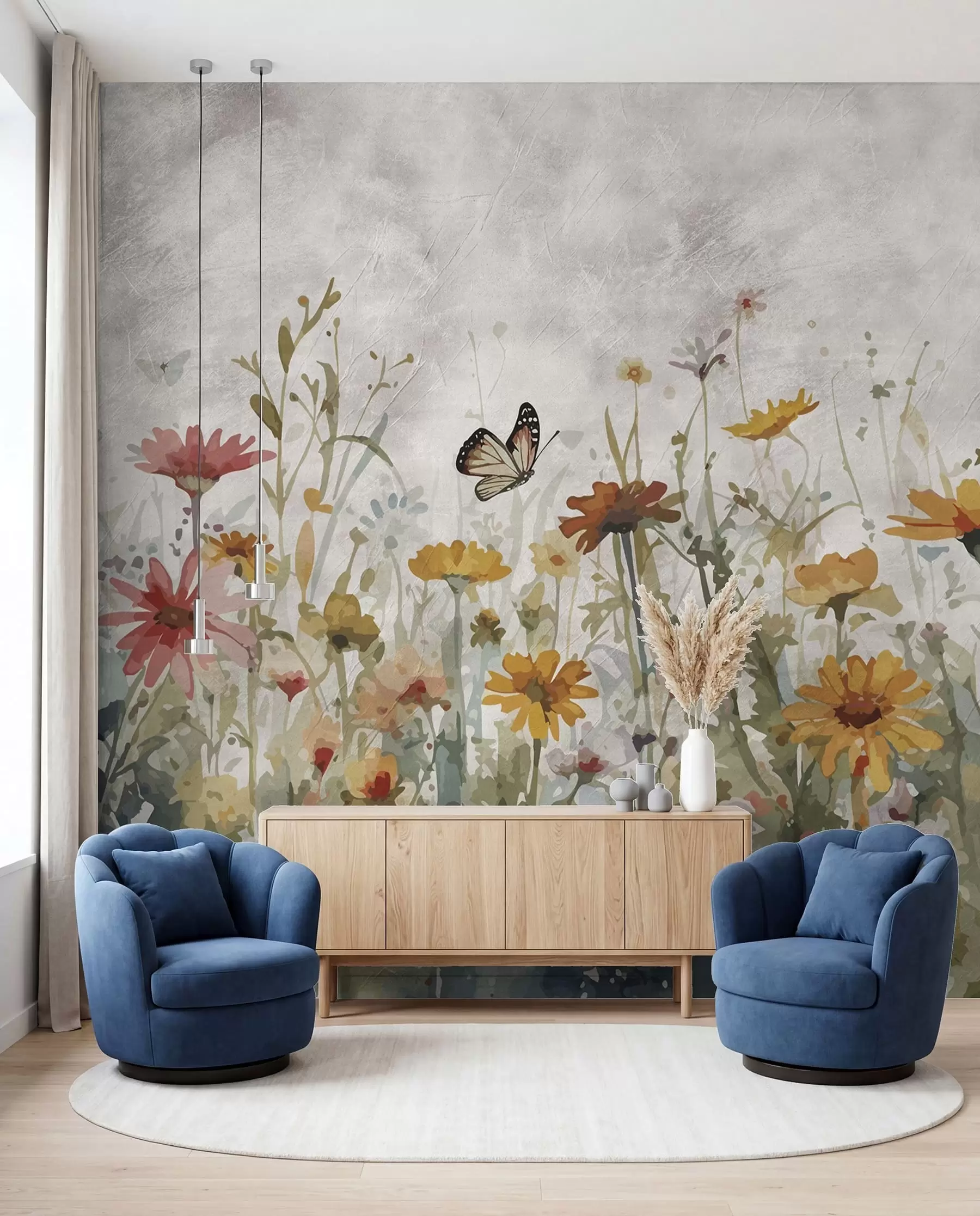 wall murals Водене плоче и лептири u95406