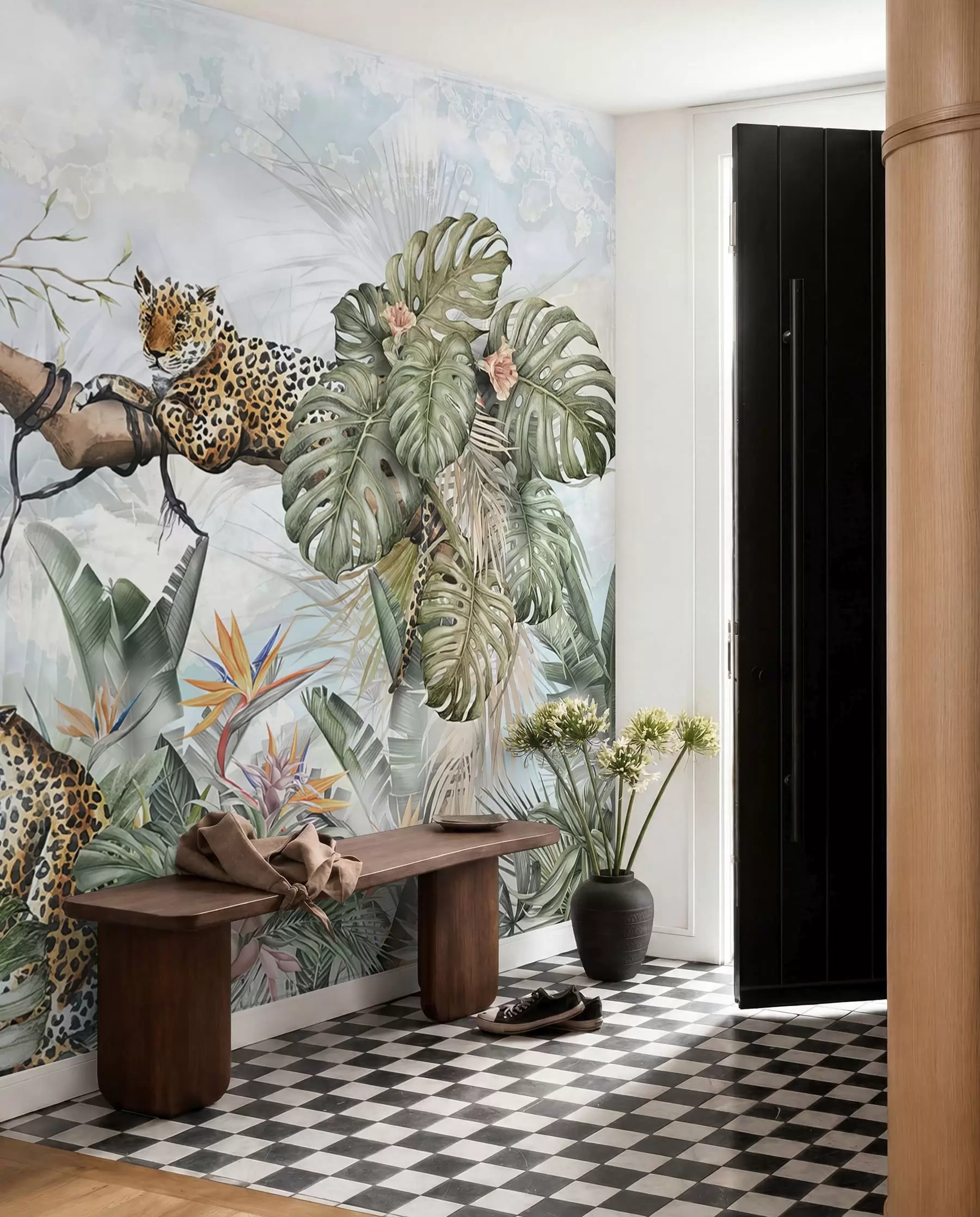 wall murals Тигрови у тропима u95709