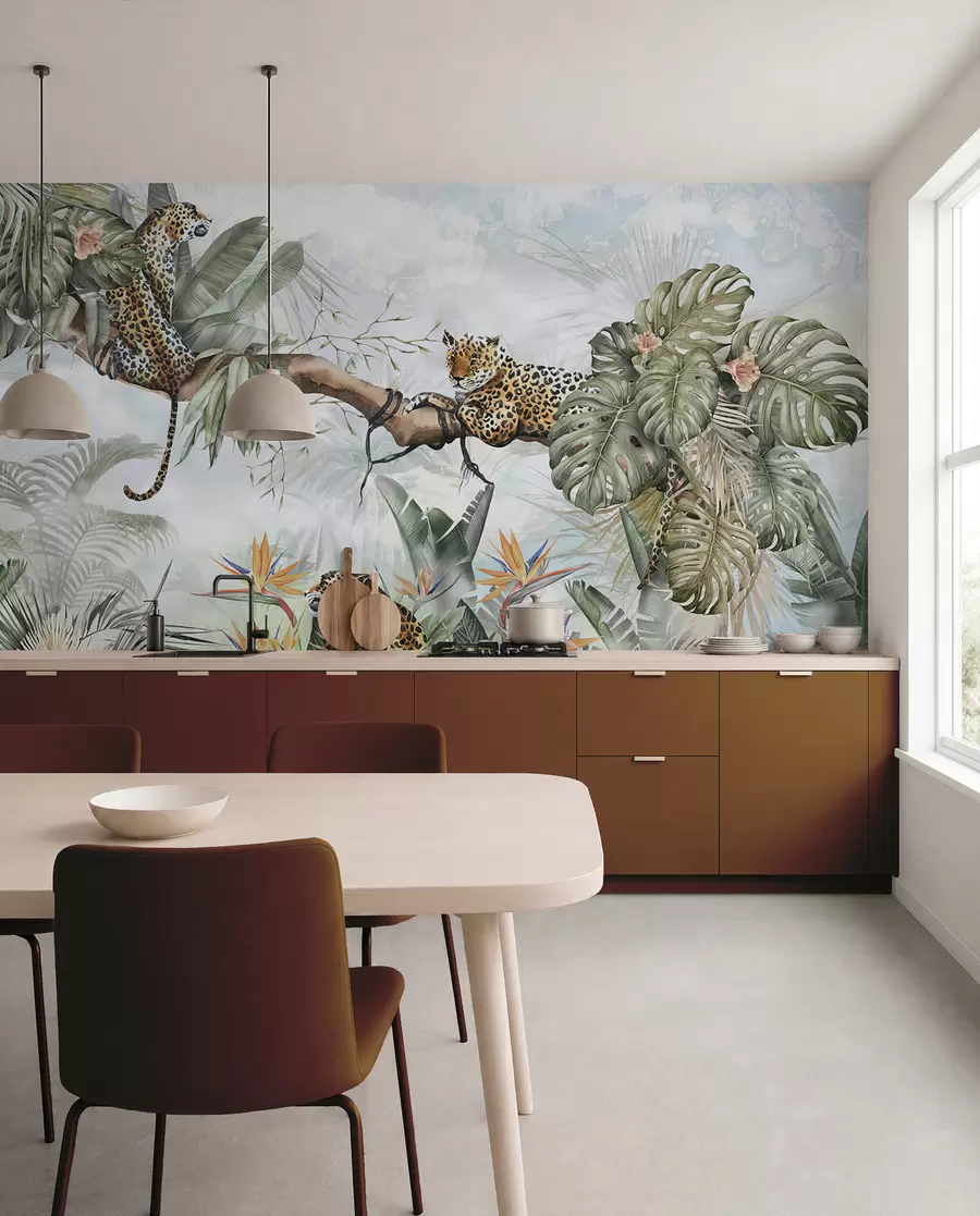 wall murals Тигрови у тропима u95709