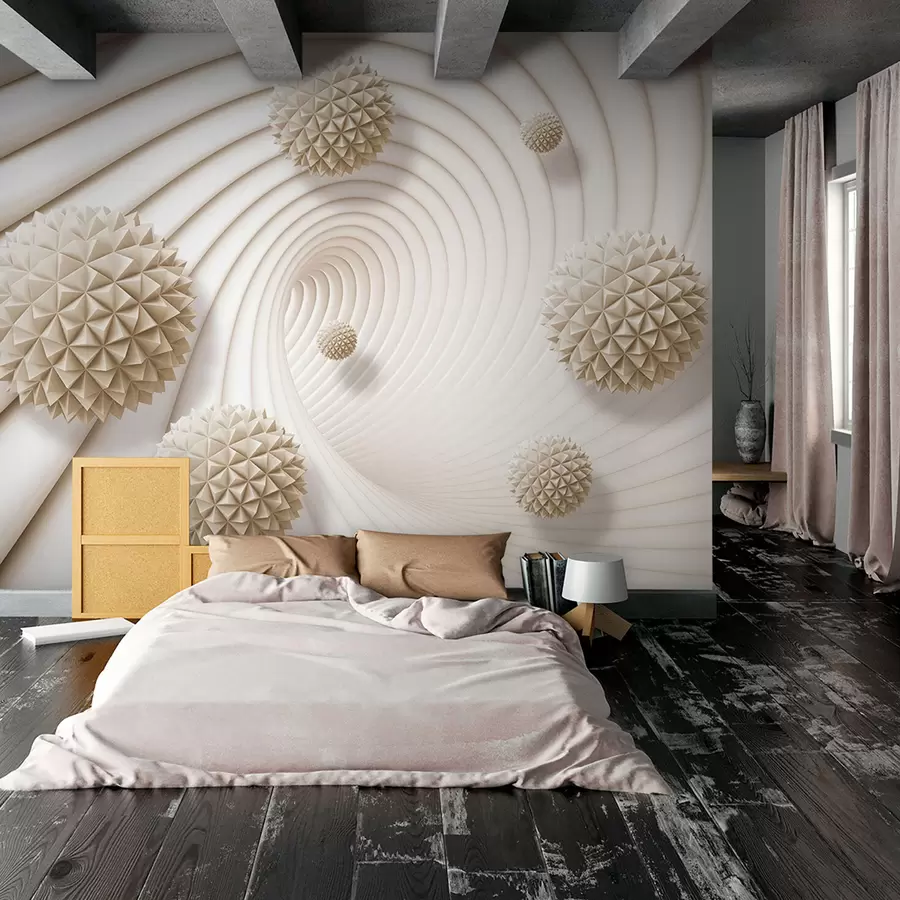 wall murals 3Д графичке куглице у тунелу u95440