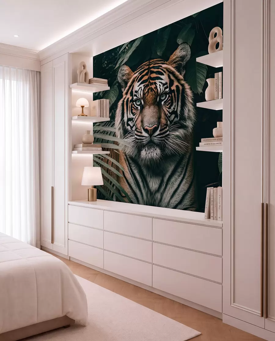 wall murals Тигар у прашуми u95619