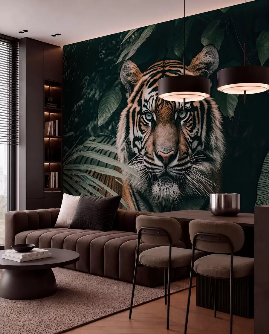 wall murals Тигар у прашуми u95619
