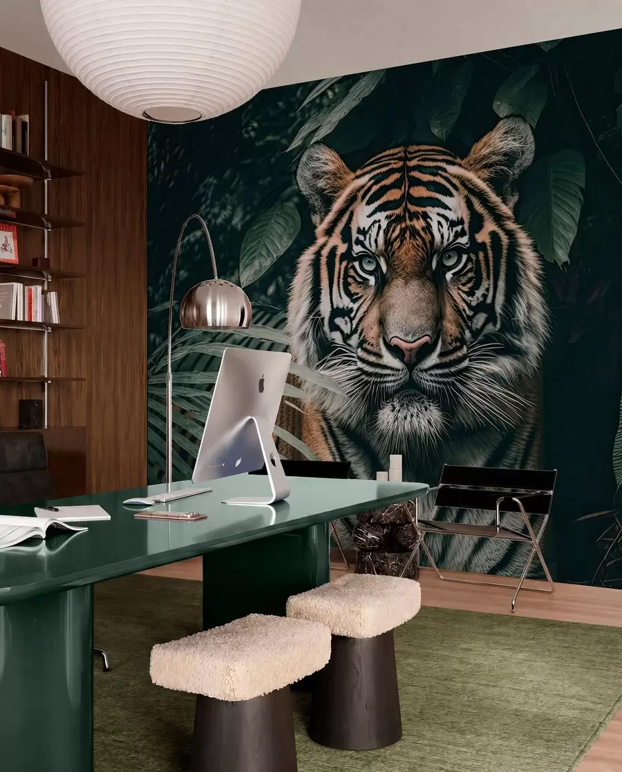 wall murals Тигар у прашуми u95619