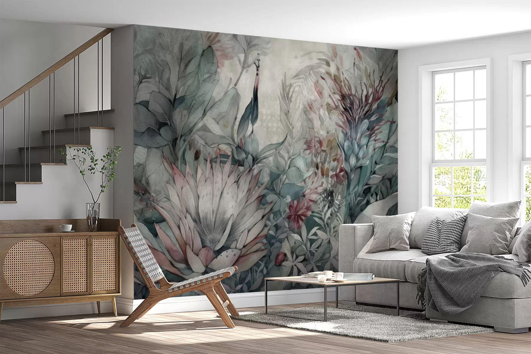 wall murals Много тропских биљака u95656