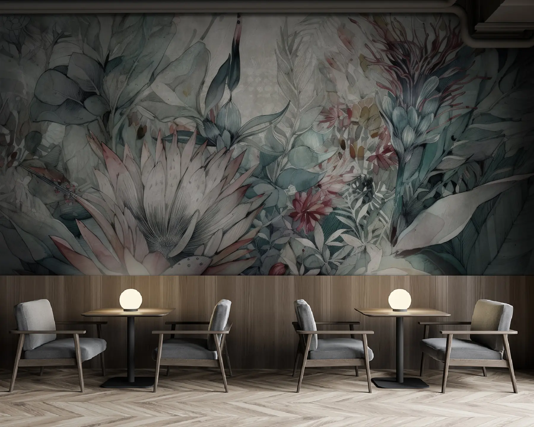 wall murals Много тропских биљака u95656