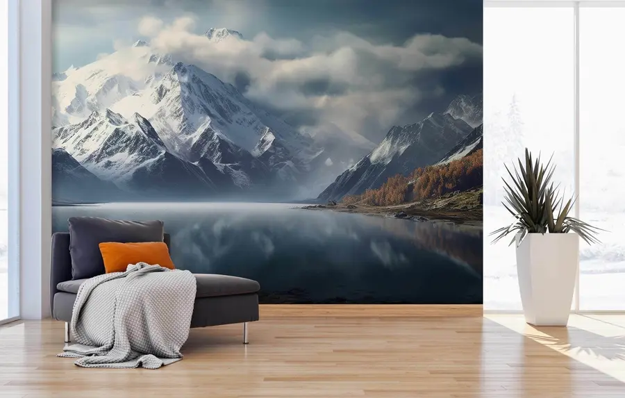 wall murals планински пејзаж језеро u96043