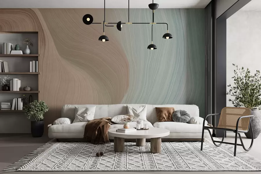 wall murals Шкриљевци сиве таласе u96285