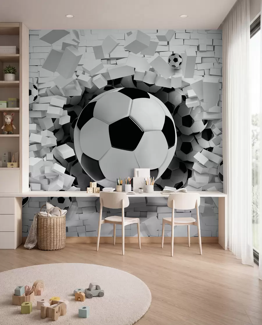 wall murals Lopta probija zid u96315