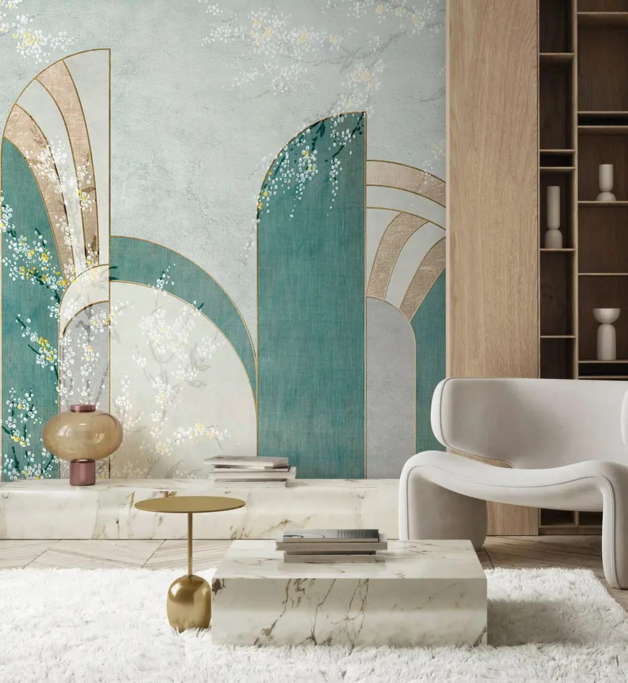 wall murals Цветне гране које се појављују између панела u96316