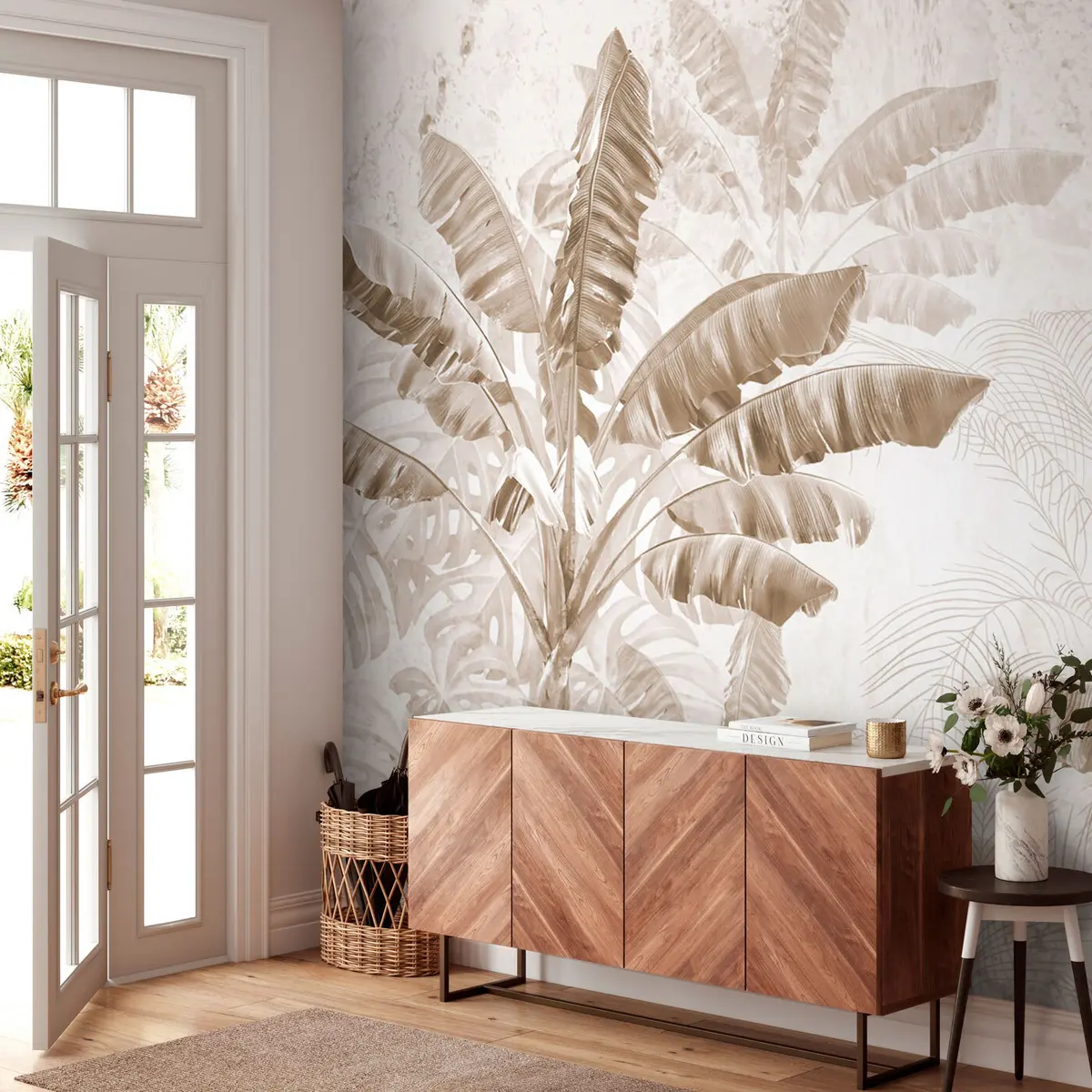 wall murals Монохолор тропске банане u96194