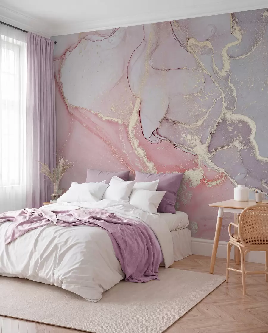wall murals Росе мрамор u13857
