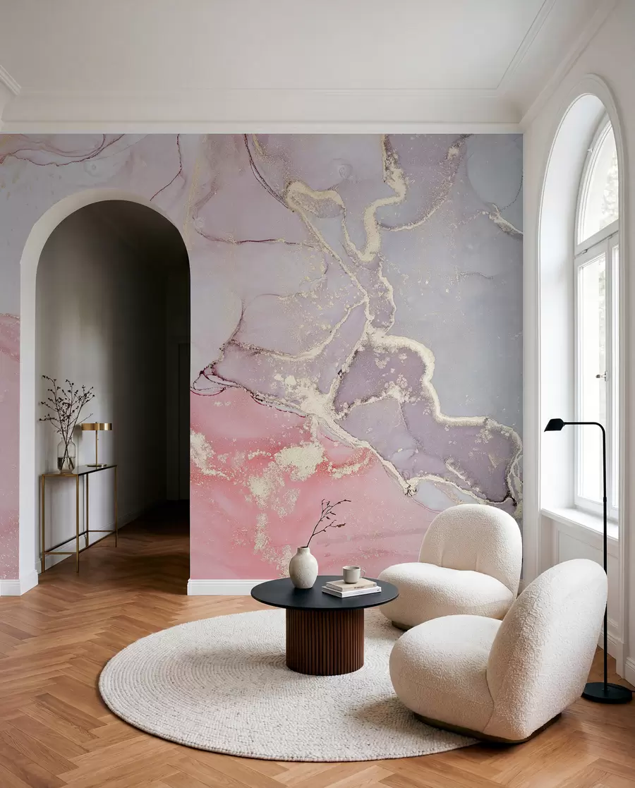 wall murals Росе мрамор u13857