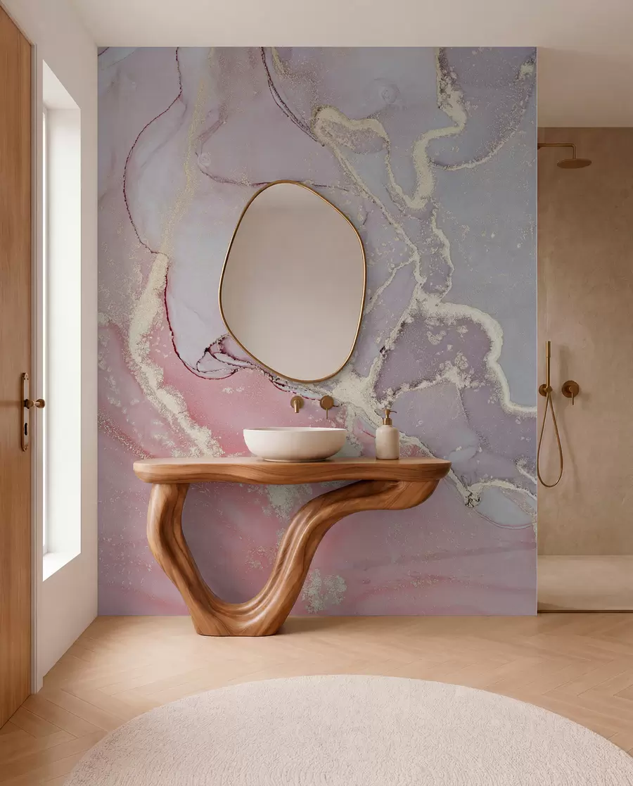 wall murals Росе мрамор u13857