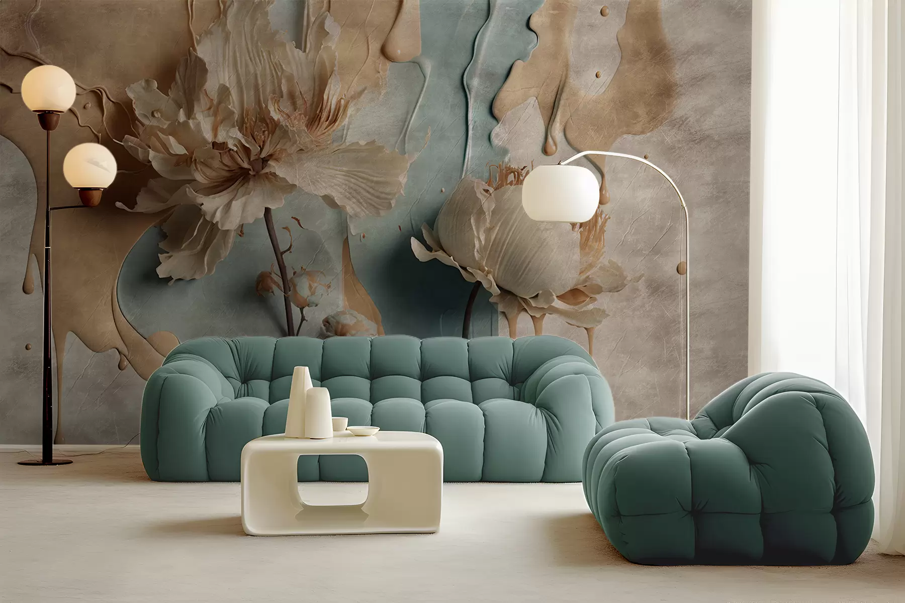 wall murals Цвеће и бојилице u95662