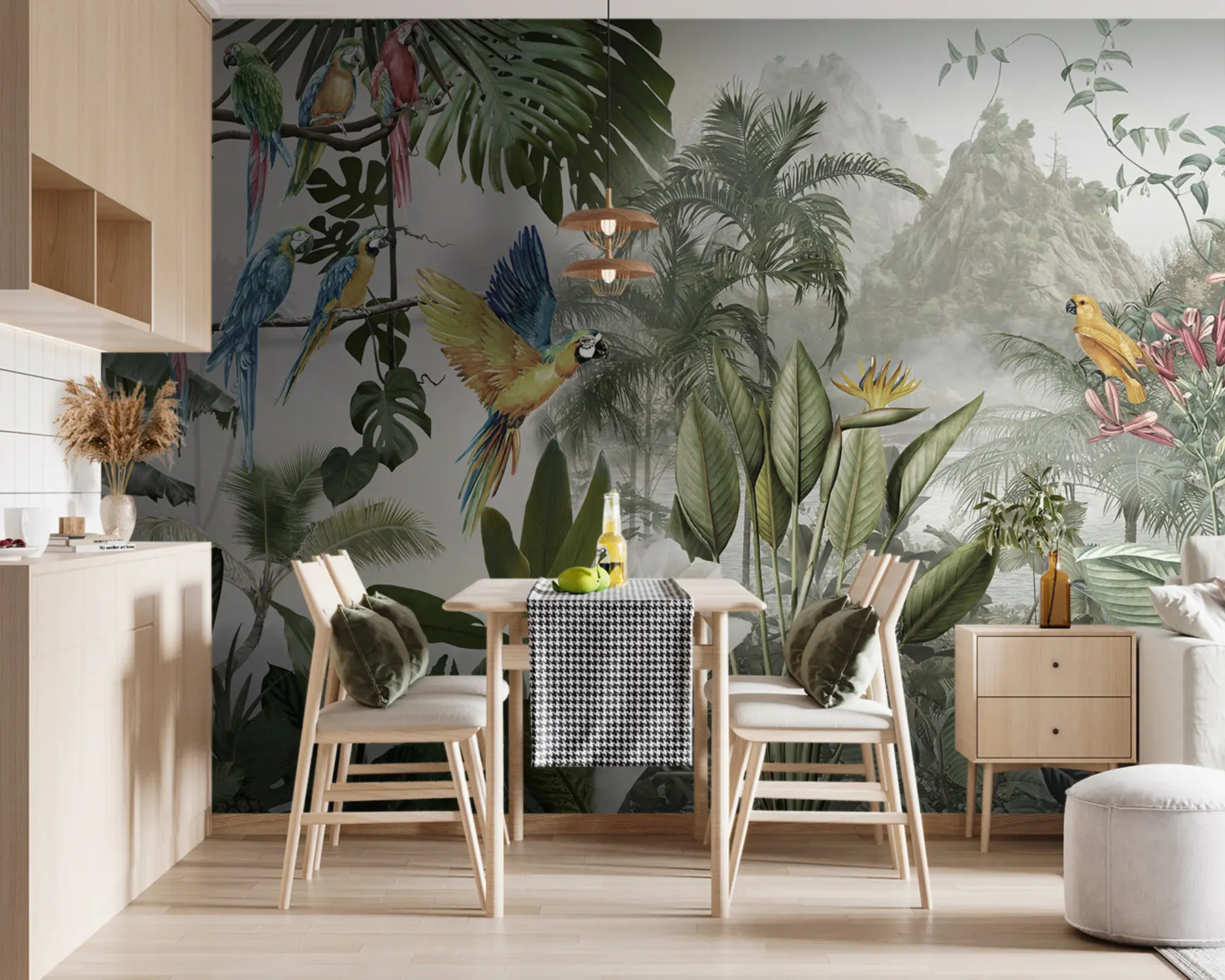 wall murals Парроти у прашуми u95693