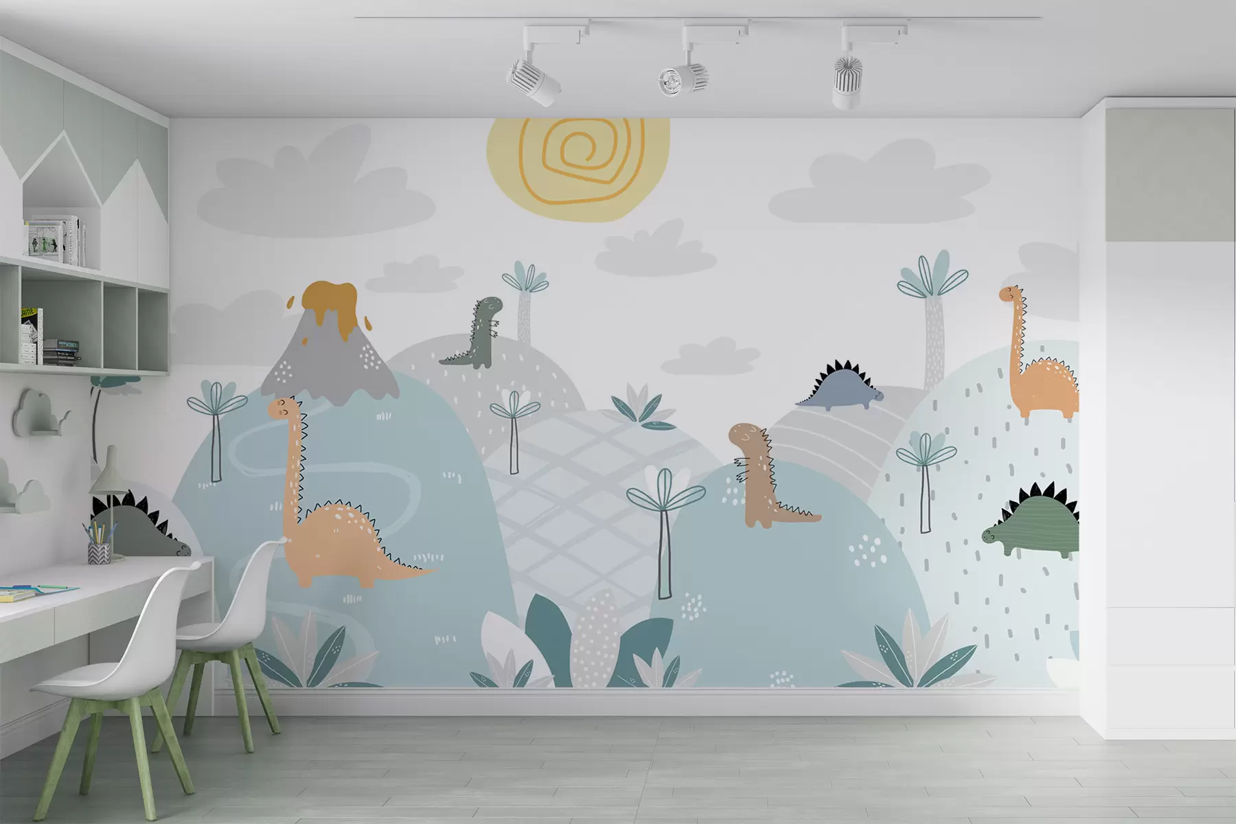 wall murals свет диносаура u96460
